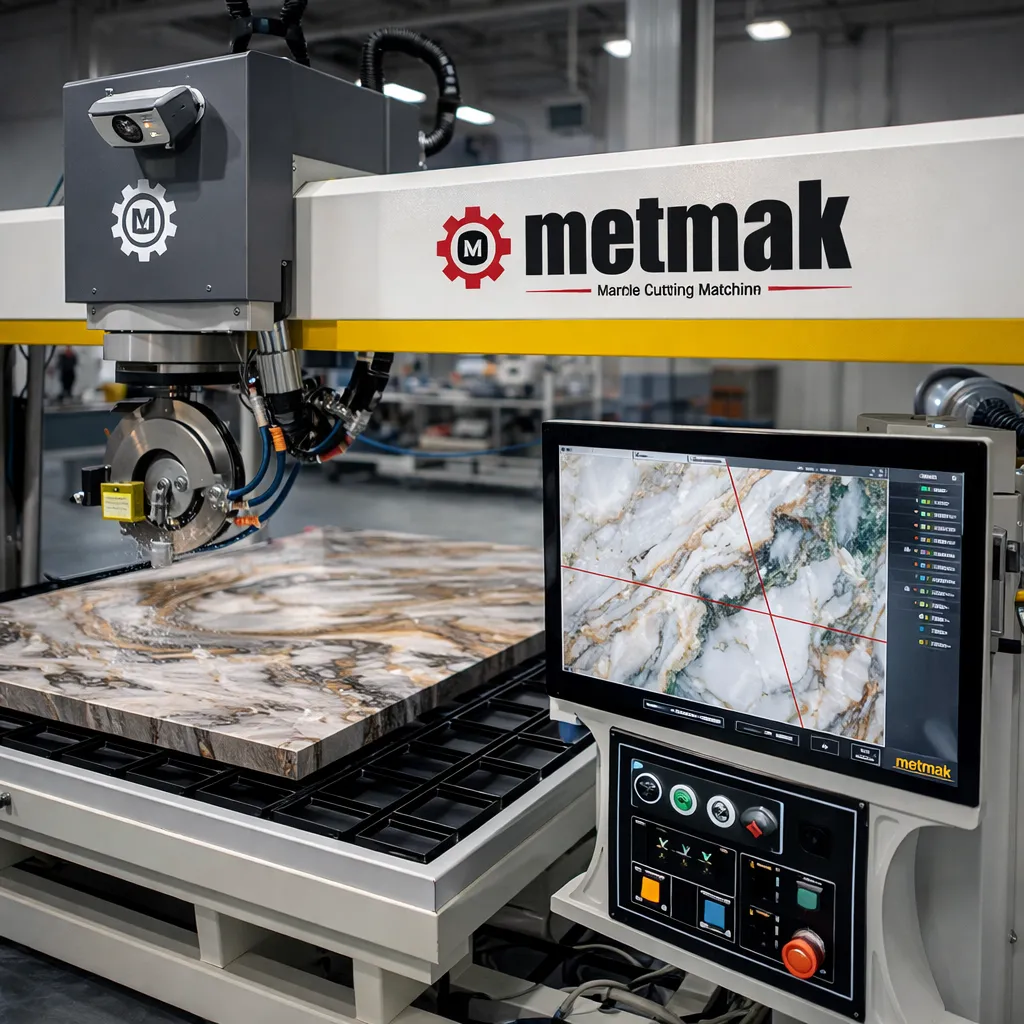 Kameralı CNC Mermer Kesim Makine Üretimi