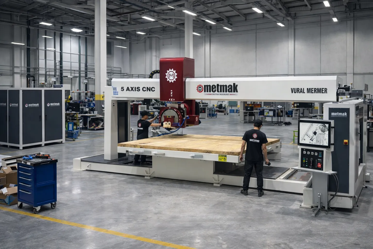 Vakumlu CNC Köprü Kesim Makine Üretimi